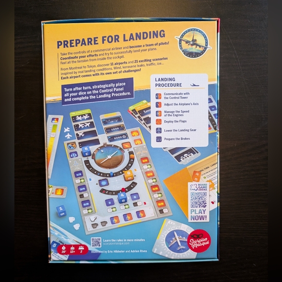 NWT Sky Team Board Game By Scorpion Masqué - Picture 2 of 6